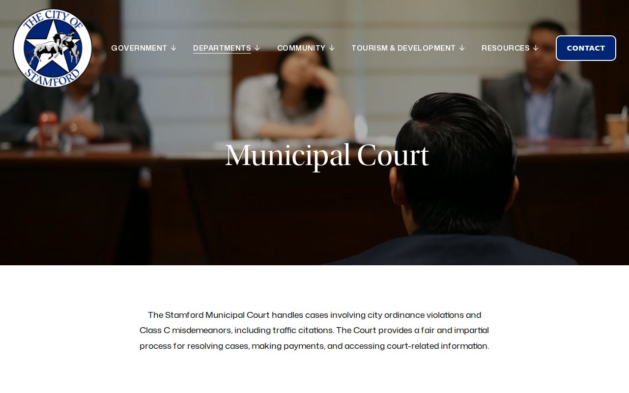 Stamford court records official municipal court page capture