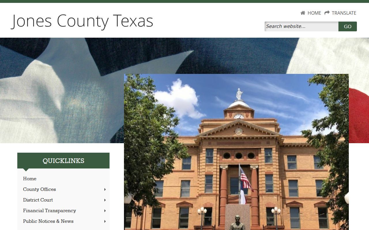 Jones County court docket courthouse and official county access